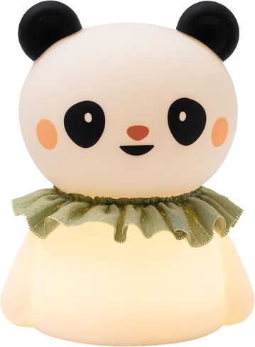 Taf Toys Rechargeable Silicone Night Light for Kids - Panda & Bear with Adjustable Brightness - Baby Nursery Light - Tap Control & 30-Min Timer - Soft Soothing Glow for Newborns & Toddlers in Kuwait