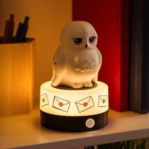 Paladone Hedwig Motion Sensor Room Guard and Night Light, Officially Licensed Harry Potter LED Lamp and Security Alarm for Kids Bedrooms, Teenagers, Home, Gift for Potterheads | Motion Sensor Alarm Light • Plays Sounds & Flashes • Night Light Mode • USB O in Kuwait