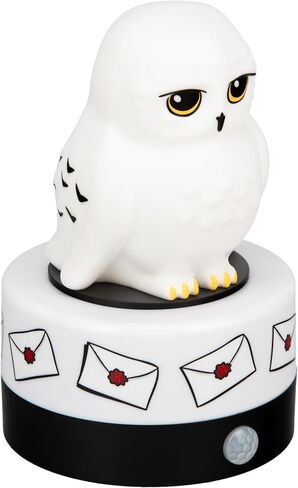 Paladone Hedwig Motion Sensor Room Guard and Night Light, Officially Licensed Harry Potter LED Lamp and Security Alarm for Kids Bedrooms, Teenagers, Home, Gift for Potterheads | Motion Sensor Alarm Light • Plays Sounds & Flashes • Night Light Mode • USB O in Kuwait