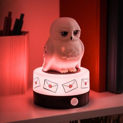 Paladone Hedwig Motion Sensor Room Guard and Night Light, Officially Licensed Harry Potter LED Lamp and Security Alarm for Kids Bedrooms, Teenagers, Home, Gift for Potterheads | Motion Sensor Alarm Light • Plays Sounds & Flashes • Night Light Mode • USB O in Kuwait