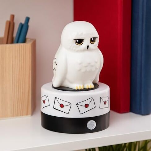 Paladone Hedwig Motion Sensor Room Guard and Night Light, Officially Licensed Harry Potter LED Lamp and Security Alarm for Kids Bedrooms, Teenagers, Home, Gift for Potterheads | Motion Sensor Alarm Light • Plays Sounds & Flashes • Night Light Mode • USB O in Kuwait