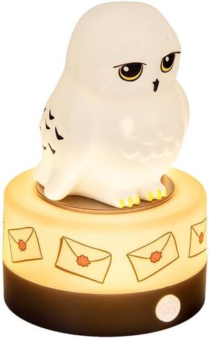 Paladone Hedwig Motion Sensor Room Guard and Night Light, Officially Licensed Harry Potter LED Lamp and Security Alarm for Kids Bedrooms, Teenagers, Home, Gift for Potterheads | Motion Sensor Alarm Light • Plays Sounds & Flashes • Night Light Mode • USB O in Kuwait