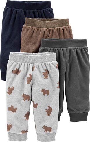 Simple Joys by Carter's unisex-baby 4-pack Fleece Pants in Kuwait