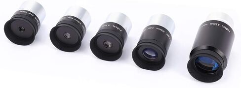 2X Barlow Lens with Plossl Eyepiece Set 6.3mm 10mm 12.5mm 20mm 32mm, 1.25 Inch Telescope Accessories for Orion, M42 Thread for Camera Adapter in Kuwait