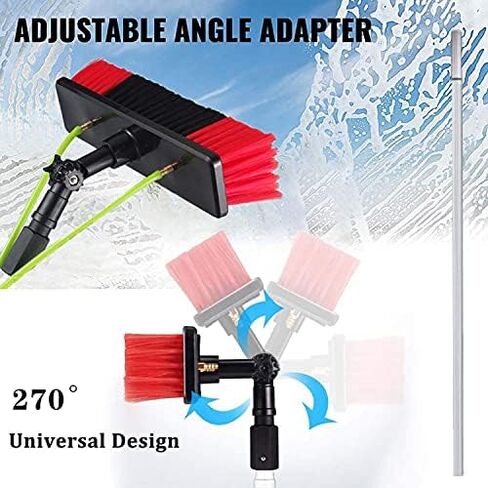 Window Cleaning Telescopic Cleaner Wash Brush Kit Adjustable Pole Length，Cleaning Brush, Window Cleaning Pole, Water Fed Telesbrush, Equipment Extension Pole, Telesrod Cleaning Brush for Tru in Kuwait
