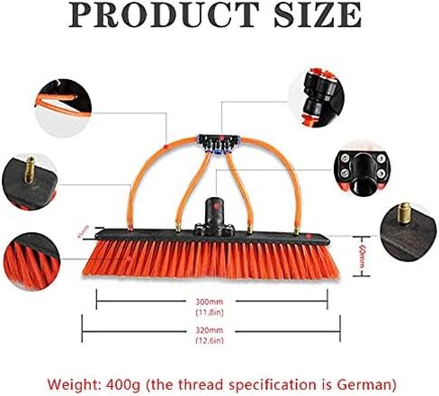 Window Cleaning Telescopic Cleaner Wash Brush Kit Adjustable Pole Length，Cleaning Brush, Window Cleaning Pole, Water Fed Telesbrush, Equipment Extension Pole, Telesrod Cleaning Brush for Tru in Kuwait