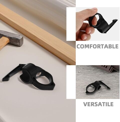 Abaodam 10 Pcs Lightweight Nylon Flashlight Finger Loop Strap for Camping and Outdoor Adventures, Portable 1-inch Universal Holder Ring for Firefighter Flashlights, Black in Kuwait