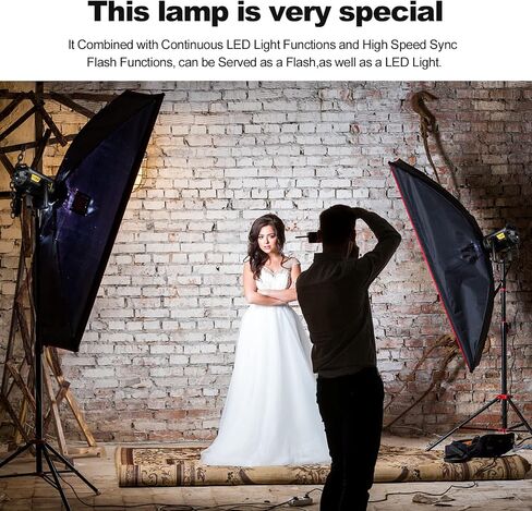 Godox FV150 150W 2.4G Flash LED Light, 1/8000s High Speed Sync, CRI96+, TCLI 96+, 12000LUX, 5600K±200K, Built in 8 FX Special Effects Modes, Compatible for Canon, Nikon, Sony, Olympus,Panasonic, Pent in Kuwait