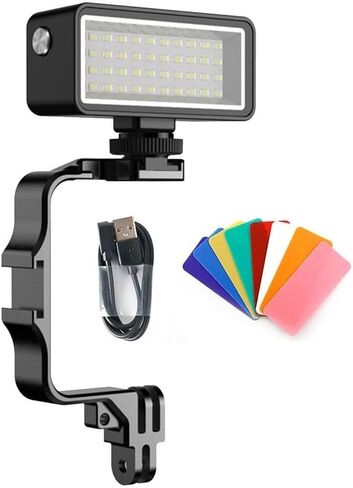 Scuba Diving Torch Underwater Video Light IPX8 Waterproof Rechargeable Dive Flash 2500mAh with Cold Shoe Mount for Action Snorkeling Camera(Lighting) in Kuwait
