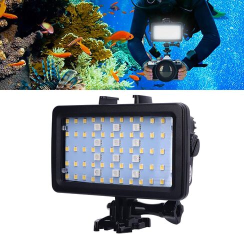 Naroote Underwater Photography Light, RGB Dive Light 5000-6000K Color Temperature, Water Proof 40m Diving Lights with 3000mAh Battery, Ideal for Diving Videography in Kuwait
