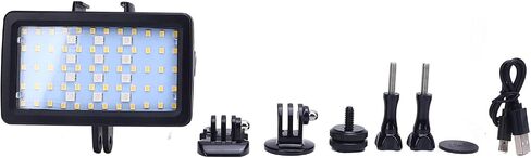 Naroote Underwater Photography Light, RGB Dive Light 5000-6000K Color Temperature, Water Proof 40m Diving Lights with 3000mAh Battery, Ideal for Diving Videography in Kuwait