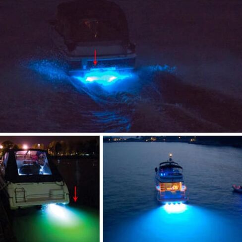 Underwater White Light, Marine LED Boat Light, IP68 Yacht Underwater Light with 18W High - Power LEDs, Stainless Steel 316 Housing for Boats and Yachts in Kuwait