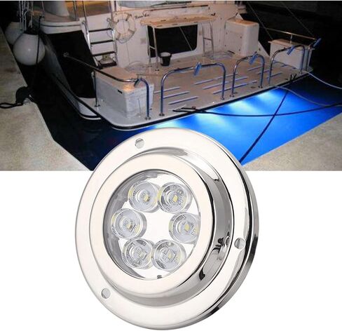 Underwater White Light, Marine LED Boat Light, IP68 Yacht Underwater Light with 18W High - Power LEDs, Stainless Steel 316 Housing for Boats and Yachts in Kuwait