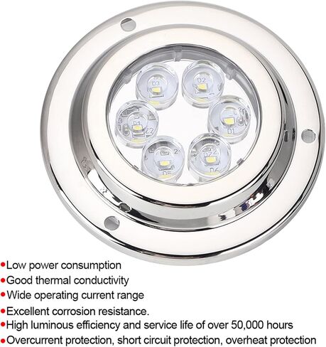 Marine Underwater Light Durable LED 18W IP68 for Yacht and Boat Stainless Steel 316 with High Luminous Efficiency in Kuwait
