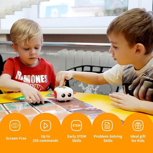 TaleBot Pro Coding Robot for Kids 3-5, Screen-Free STEM Toy | Screen-Free Coding Robot Teaches Toddlers Early Programming, Interactive STEM Learning for Pre-K & Homeschool, Ages 3-5 in Kuwait