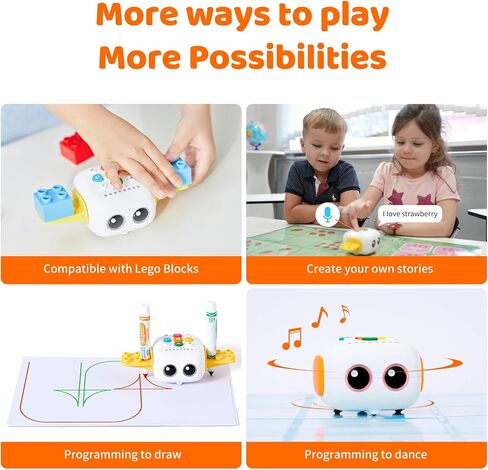 TaleBot Pro Coding Robot for Kids 3-5, Screen-Free STEM Toy | Screen-Free Coding Robot Teaches Toddlers Early Programming, Interactive STEM Learning for Pre-K & Homeschool, Ages 3-5 in Kuwait