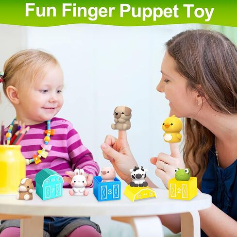 Farm Animal Toys for Toddler 1-3 Year Old, Montessori Toy Gift for Boy Girl in Kuwait