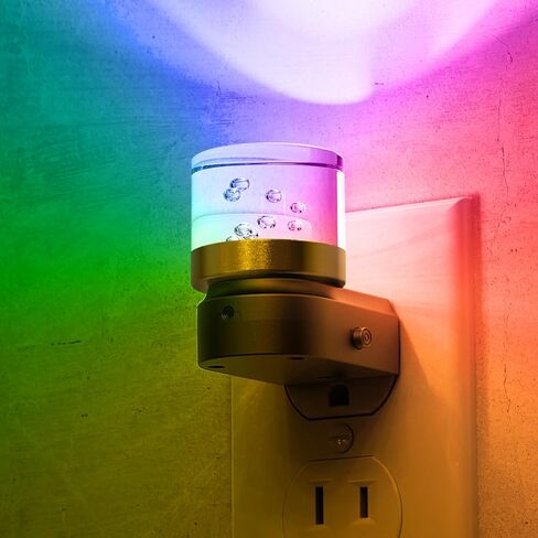 L LOHAS LED Night Light, Color Changing Nursery Nightlight RGB | Night Lights Plug into Wall, Dusk to Dawn Sensor, Nightlight Plug in Wall Halloween, Christmas, Holiday, Hallway Bedroom Kids in Kuwait