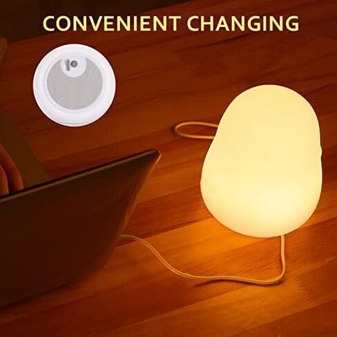ZKLiLi Night Light for Kids Lamp, 16 Colors Lamp Cute, Dimmable Baby Night Lights for Nursery,Silicone Rechargeable Nightlight for Kids Room, Kawaii Room Decor (Penguin) in Kuwait