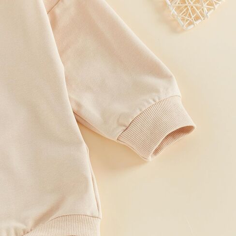 Baby Boy Girl Sweatshirt Romper Long Sleeve Bubble Bodysuit | Unisex Baby Long Sleeve Oversize Romper Top, Baby Goose Clothes Fall, Ideal for Farm Animal Birthday Outfit&Daliywear in Kuwait