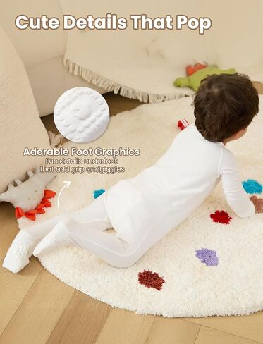PATPAT Organic Cotton Baby Footie Pajamas with Two-Way Zipper & Mittens in Kuwait