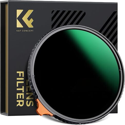 K&F CONCEPT 72mm Variable ND Camera Lens Filter ND3-1000 (1.5-10 Stops) | Side Levers Adjustable Neutral Density Filter with 28 Multi-Layer Coatings for Camera Lens (Nano-X Series) FN724 in Kuwait