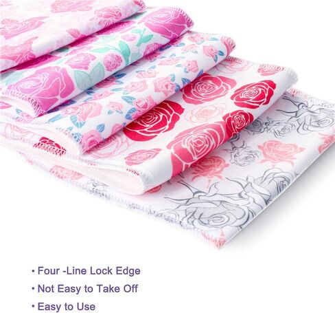 10-Pack Burp Cloths for Baby Boys and Girls - Organic Baby Burp Cloth,Baby Washcloths, Burp Rags, Large Neutral Burp Clothes for Newborn in Kuwait