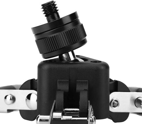 Universal Mini Three Feet Support Stand Tripod Monopod Base with 3/8in Mounting Screw, Compact Aluminum Alloy Tripod Base for Hands - Free, Macro Photography & Self - Time in Kuwait