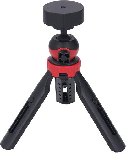 Tripod Mounting Kit, Adjustable Height Aluminum Alloy Mini Stand with Adapter 360° Rotation Portable Lightweight for Outdoor Signal Reception (Black Adapter) in Kuwait