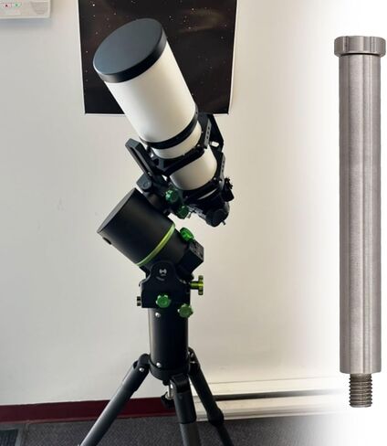 Stainless Steel Weighted Balance Rod Telescope Counterweight Bar For Equatorial Mount Stability Improvement Telescope Weighted Balance Rod Counterweight Shaft Equatorial Mount(164mm-M12) in Kuwait