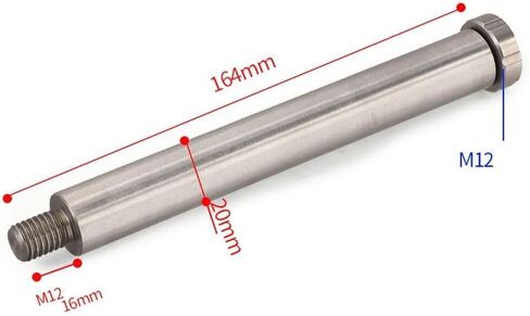 Stainless Steel Weighted Balance Rod Telescope Counterweight Bar For Equatorial Mount Stability Improvement Telescope Weighted Balance Rod Counterweight Shaft Equatorial Mount(164mm-M12) in Kuwait