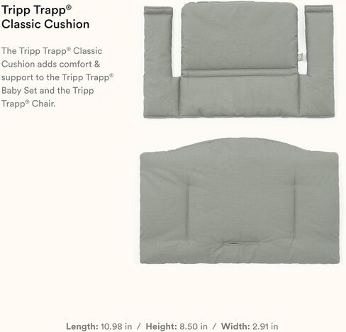 Stokke Tripp Trapp Classic Cushion 2, Glacier Green - Pair with Tripp Trapp Chair or High Chair for Support & Comfort - Machine Washable in Kuwait