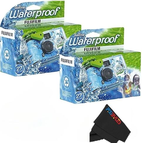 Fujifilm QuickSnap Waterproof 35mm Single Use Camera with Bonus Microfiber Cleaning Cloth... in Kuwait