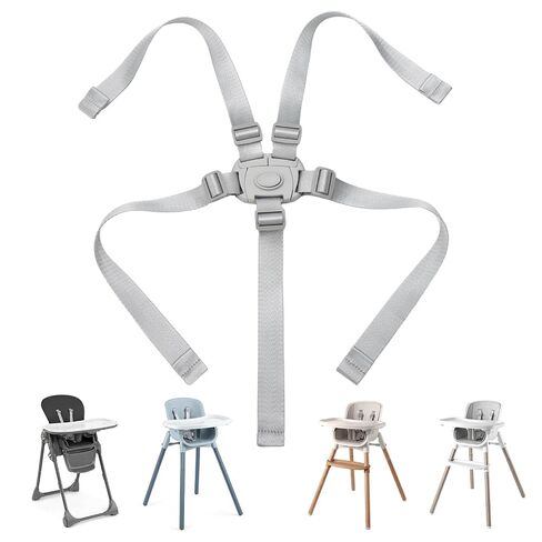 High Chair Straps Replacement Compatible with Graco 6 in 1 High Chair | Adjustable 5 Point Harness, Universal Seat Safety Belt, HighChair Accessories in Kuwait