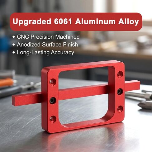 Door Hinge Jig for Door and Jamb, 3-1/2" Fixed Size Doo r Hinge Template Installation Kit Fits 3" Length 1/4" R, 5/8" R and Square Corner Hinges(red) in Kuwait