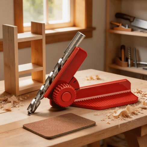 5 Angle Adjustable Drill Guide Jig, 0°–90° Precision Drilling Locator, Portable Woodworking Drill Alignment Tool for Straight & Angled Holes, DIY Carpentry in Kuwait