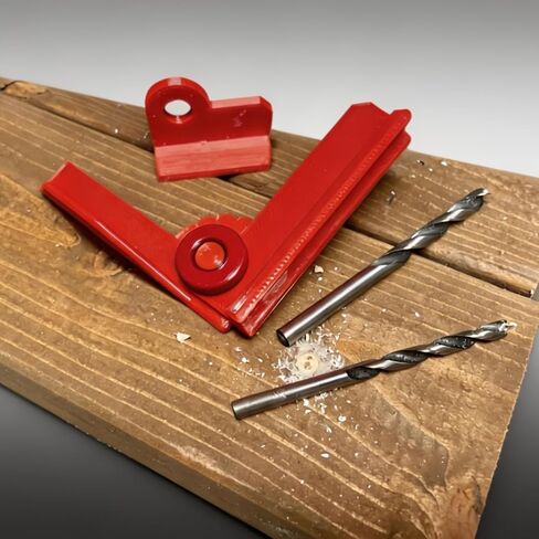 5 Angle Adjustable Drill Guide Jig, 0°–90° Precision Drilling Locator, Portable Woodworking Drill Alignment Tool for Straight & Angled Holes, DIY Carpentry in Kuwait