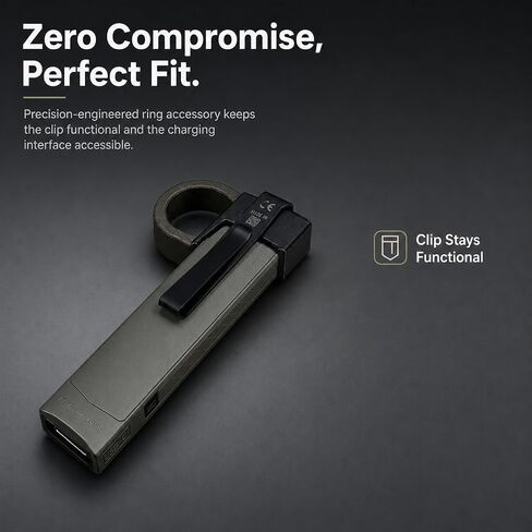Tactical Ring Compatible with Compatible with Olight ArkPro Ultra Flashlight Finger Loop Grip Ring Quick Draw Carry Accessory for EDC Flashlight Handling and Retention in Kuwait