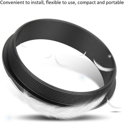 M48 - M48 Male to Male Adapter Ring, Aluminum Alloy Black Threaded Coupler, 48mm with 0.75mm Pitch, Light - Extinction Inner Wall for Camera Lens Accessories in Kuwait