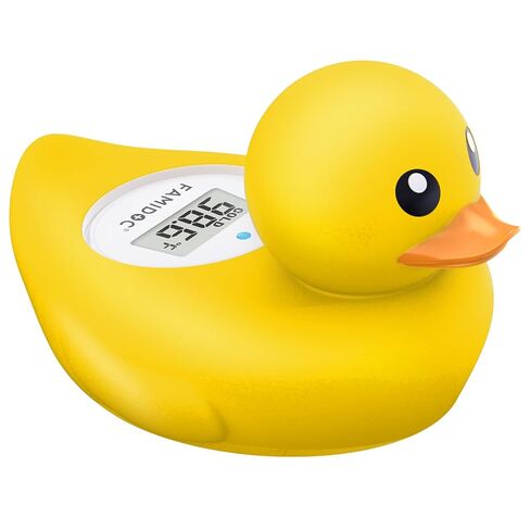 Baby Bath Thermometer Famidoc FDTH-V0-22 Water Temperature Test Floating on Water and Room Digital Bath tub Thermometers Duck Bath Thermometer Baby Safety New Upgraded in Kuwait