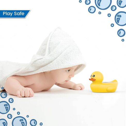 Baby Bath Thermometer Famidoc FDTH-V0-22 Water Temperature Test Floating on Water and Room Digital Bath tub Thermometers Duck Bath Thermometer Baby Safety New Upgraded in Kuwait