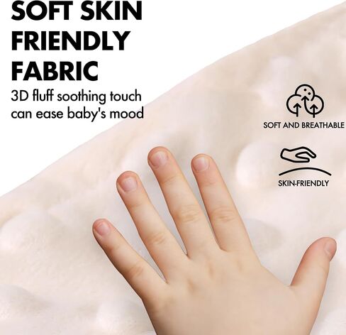 Baby Colic Relief Gripe Belt Seed Heating Pad with Gentle Warmth Tummy Wrap for Soothing Gas and Upset Stomach (Beige, 0m+) in Kuwait