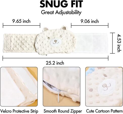 Baby Colic Relief Gripe Belt Seed Heating Pad with Gentle Warmth Tummy Wrap for Soothing Gas and Upset Stomach (Beige, 0m+) in Kuwait