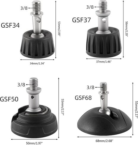 Tripod Rubber Feet Monopod Foot Pad 3/8 Inch Screw Port Photography Accessory for Camera Tripod Monopod in Kuwait