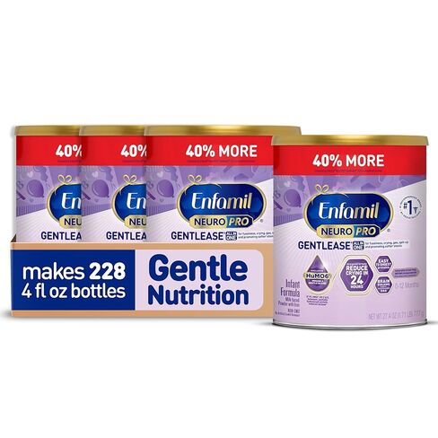 Enfamil NeuroPro Gentlease for easing Fussiness, Crying, Gas, Spit-up in 24 Hrs, Smaller Proteins for Easy Digestion, Brain Supporting DHA, Prebiotic Blend, HuMO6*, Baby Formula, 27.4 Oz Can in Kuwait