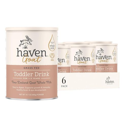 Haven A2 Cow Toddler Formula, Whole Milk, 12+ Months, 14.1oz | No Added Sugar, No Seed Oils, DHA Omega-3, Grass-Fed New Zealand Milk, Probiotics & Prebiotics, Lutein, Easy to Digest in Kuwait