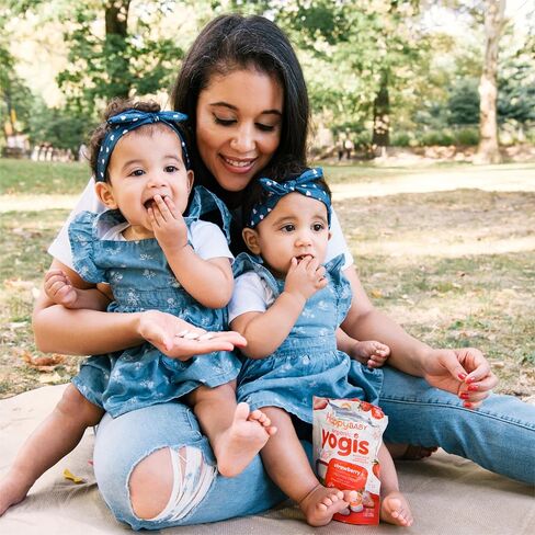 Happy Baby Organics Yogis Freeze-Dried Yogurt & Fruit Snacks, Mixed Berry, 1 Ounce (Pack of 1) in Kuwait