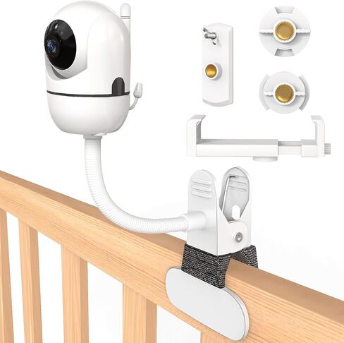 Flexible Baby Monitor Mount for Hello Baby HB6550 Monitor Mount Compatible with HelloBaby HB65/HB6560/HB6340/HB6339,Infant Optics DXR-8/DXR-8 PRO Baby Camera Holder Without Tools or Wall Damage in Kuwait
