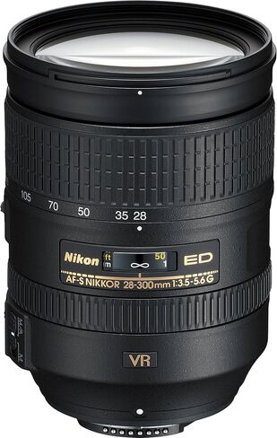 Nikon AF-S FX NIKKOR 28-300mm f/3.5-5.6G ED Vibration Reduction Zoom Lens with Auto Focus for Nikon DSLR Cameras in Kuwait