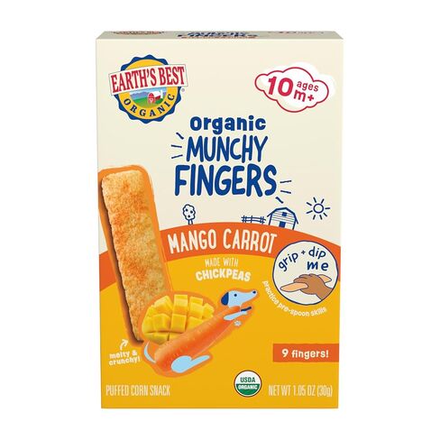 Earth's Best Munchy Fingers, Mango Carrot, 1 Oz (Pack of 4) in Kuwait